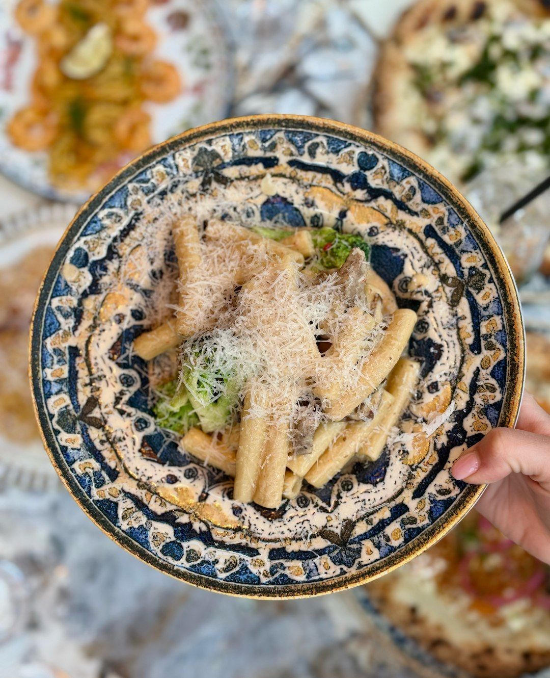 Pasta med broccoli och parmesan